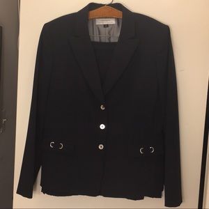 Tahari black skirt suit, 12